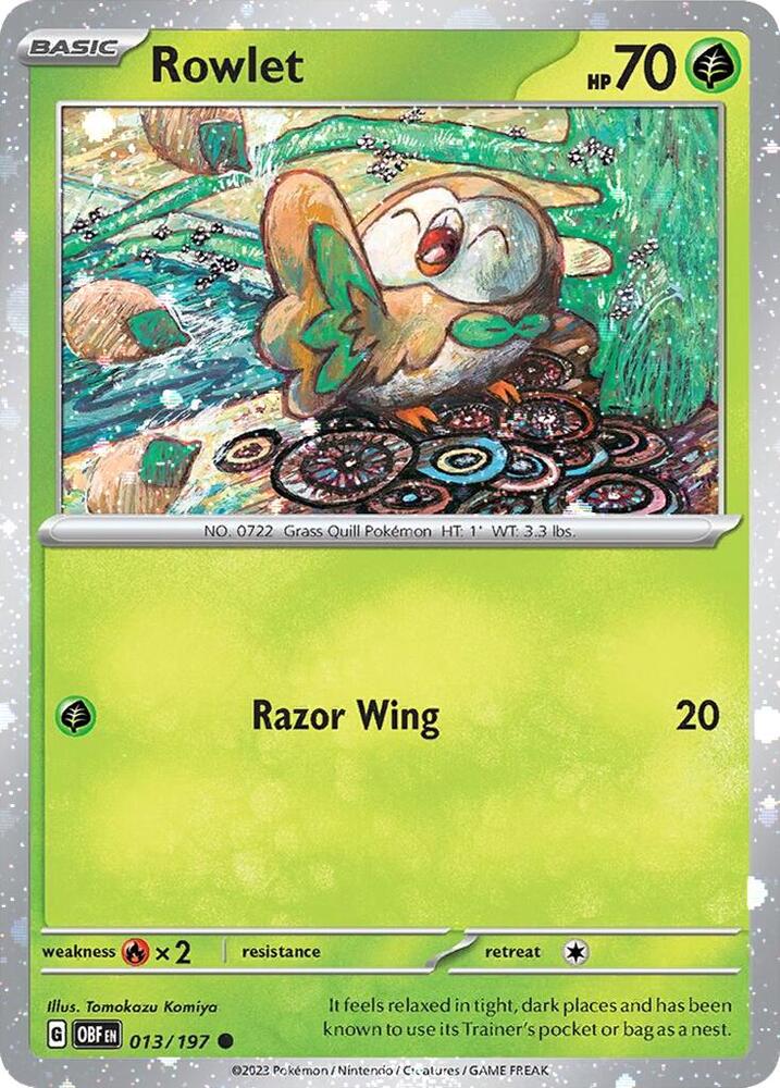 Rowlet - 013/197 (Cosmos Holo) card image