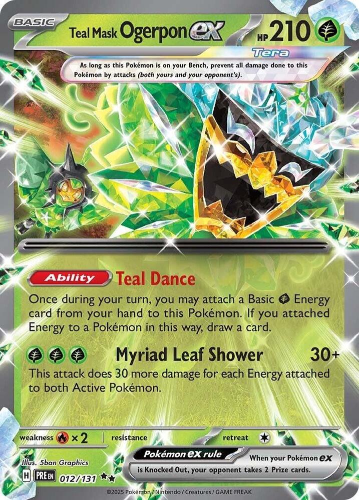 Teal Mask Ogerpon ex - 012/131 card image