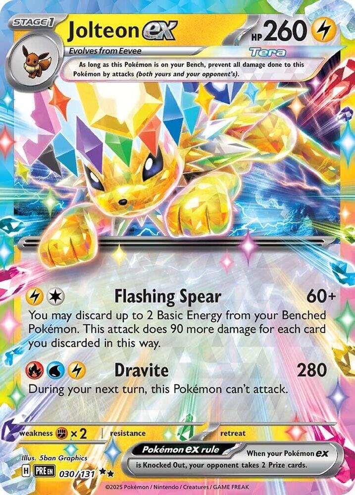 Jolteon ex - 030/131 card image