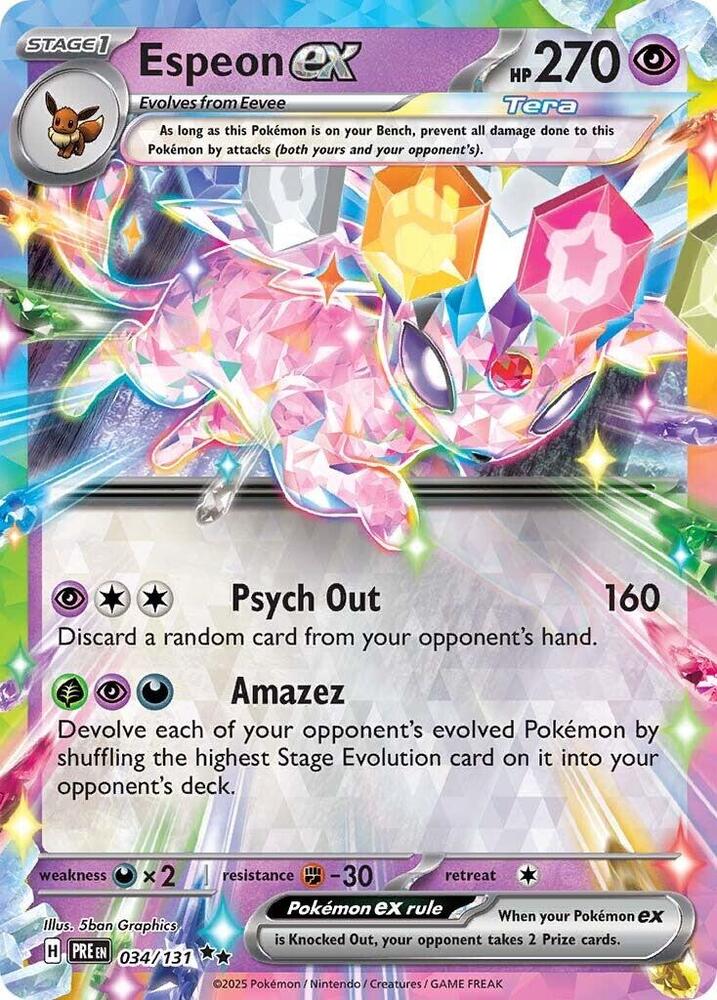 Espeon ex - 034/131 card image