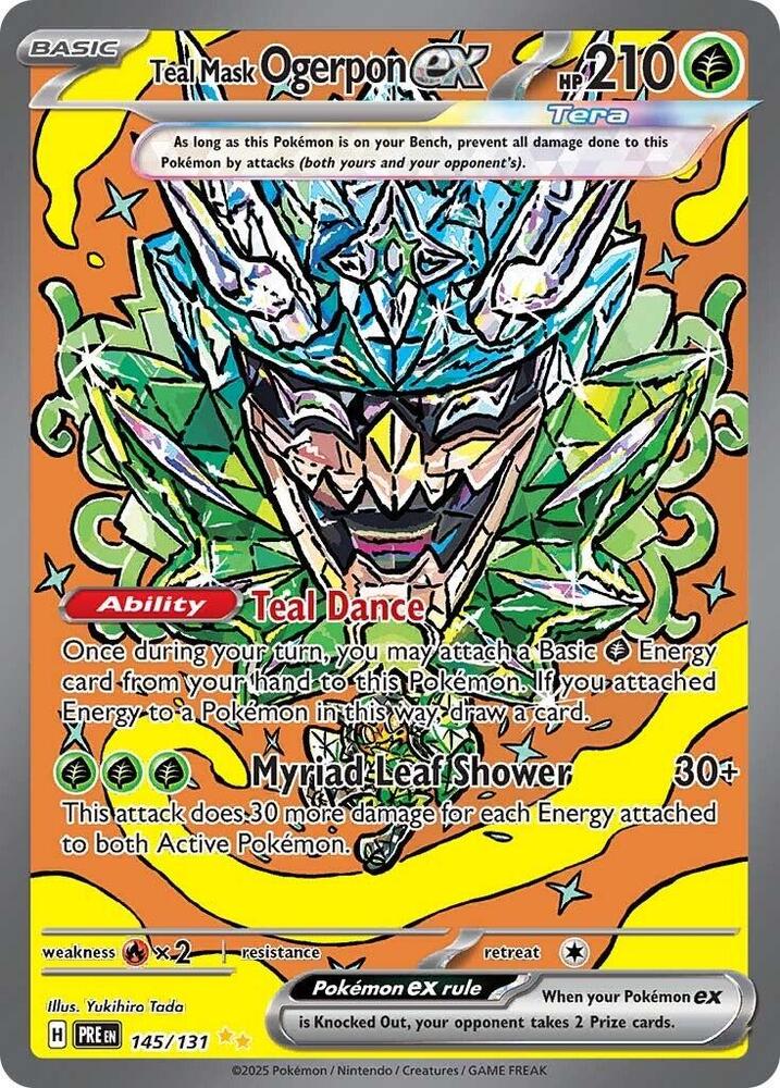 Teal Mask Ogerpon ex - 145/131 card image