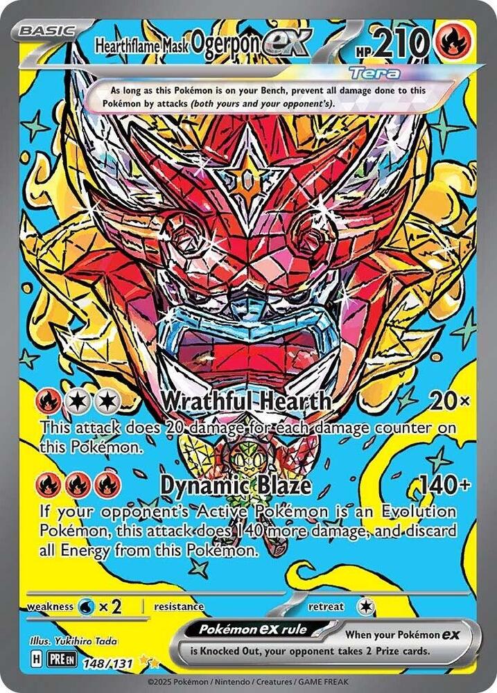 Hearthflame Mask Ogerpon ex - 148/131 card image