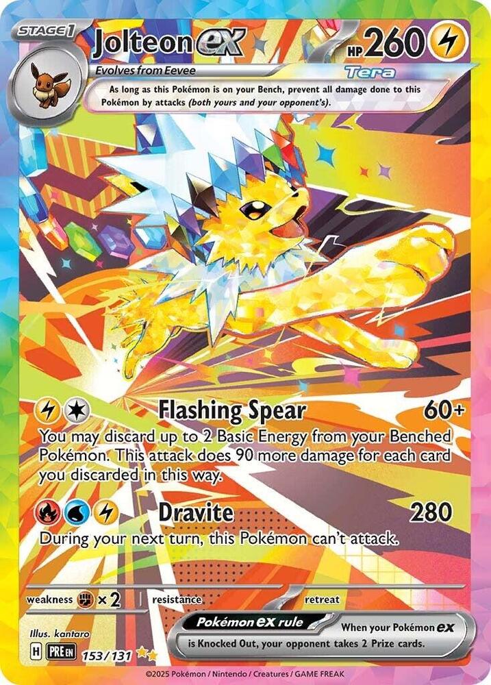 Jolteon ex - 153/131 card image