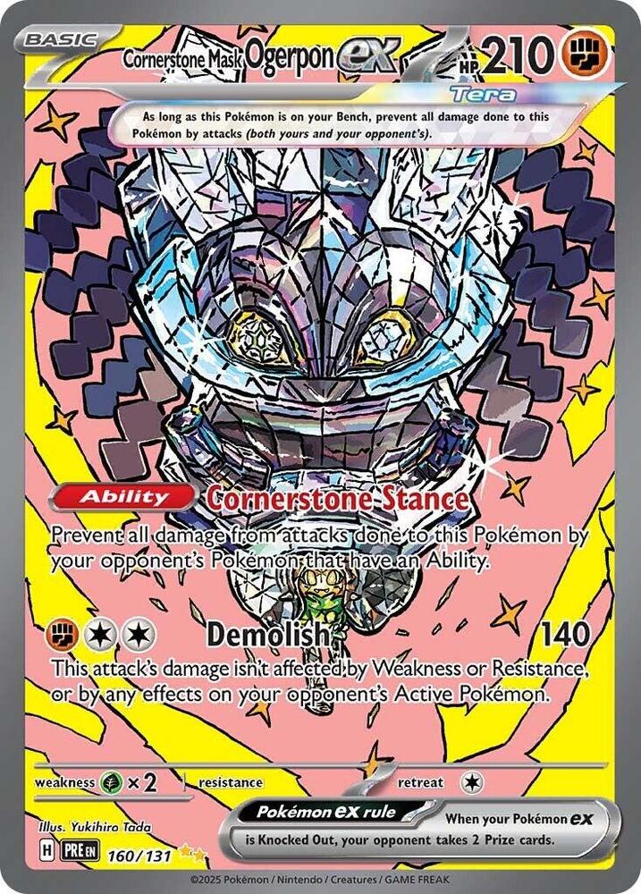 Cornerstone Mask Ogerpon ex - 160/131 card image