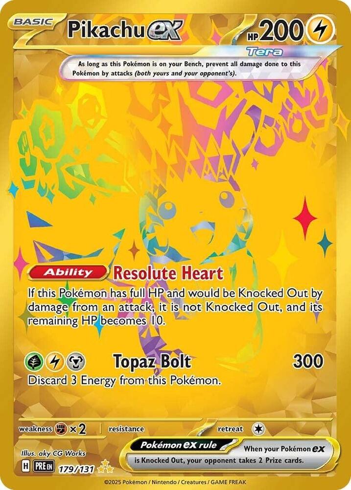 Pikachu ex - 179/131 card image