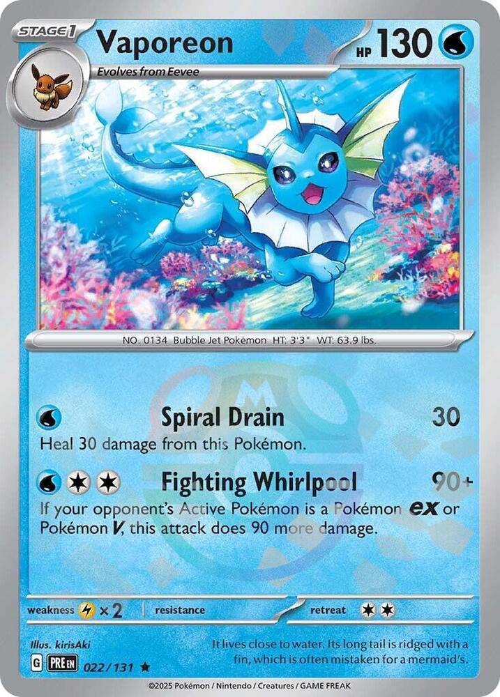Vaporeon (Master Ball Pattern) card image