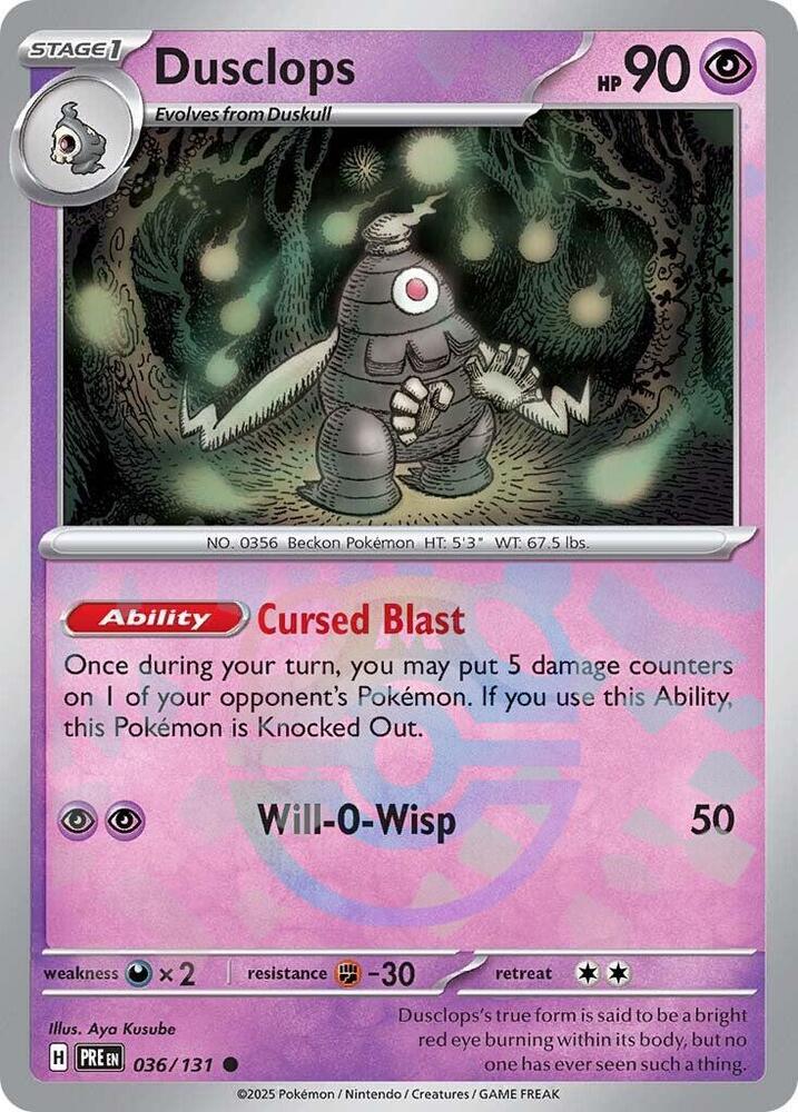 Dusclops (Master Ball Pattern) card image