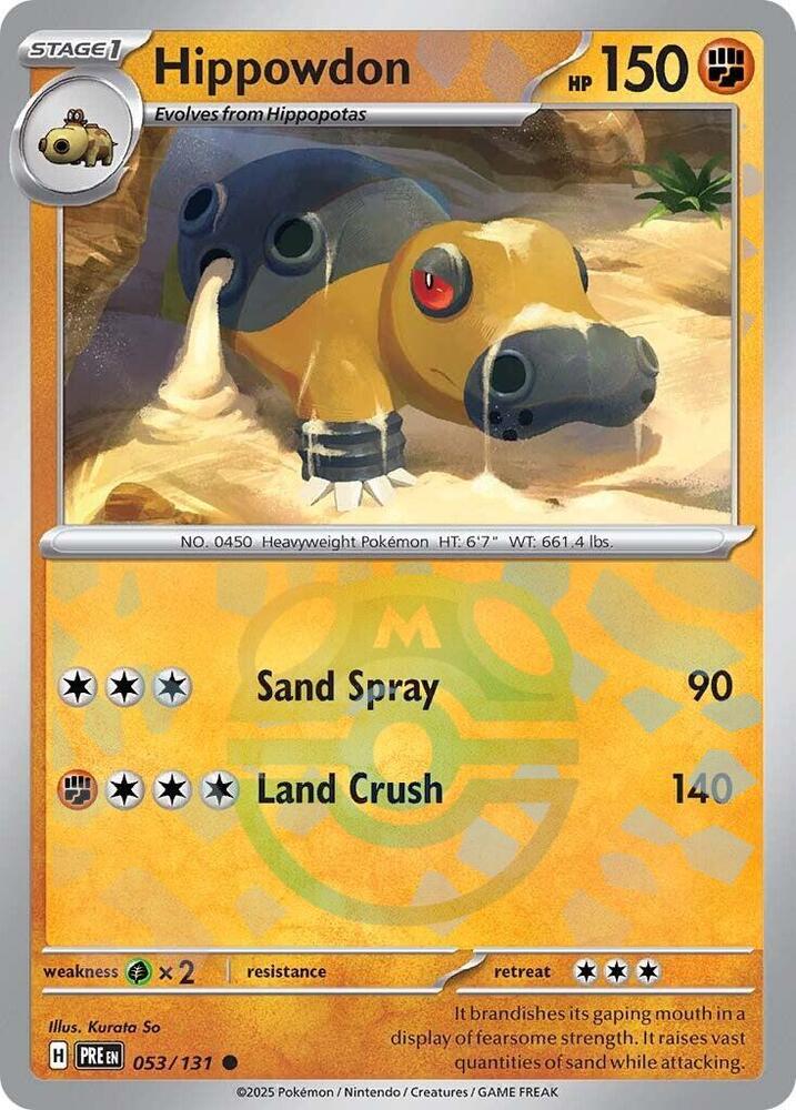 Hippowdon (Master Ball Pattern) card image