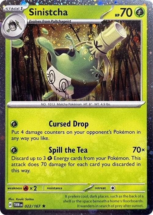 Sinistcha - 022/167 (Cosmos Holo) card image