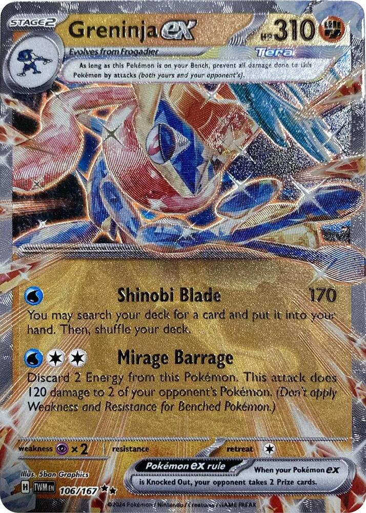 Greninja ex (GameStop Metal Card) card image