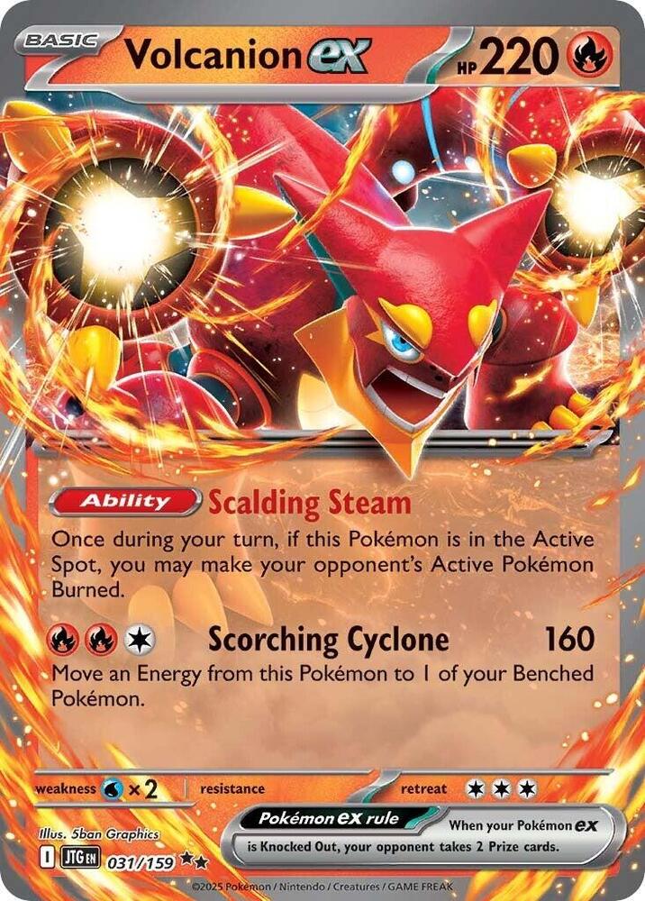 Volcanion ex - 031/159 card image