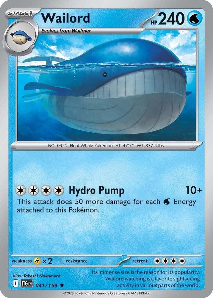 Wailord - 041/159 card image