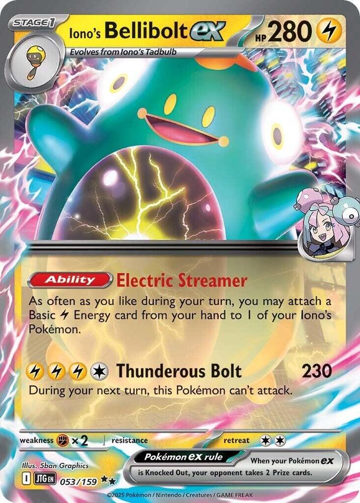 Iono's Bellibolt ex - 053/159 card image