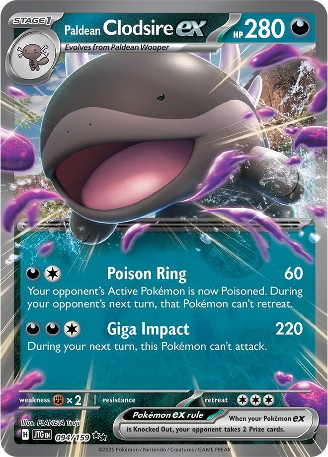 Paldean Clodsire ex card image