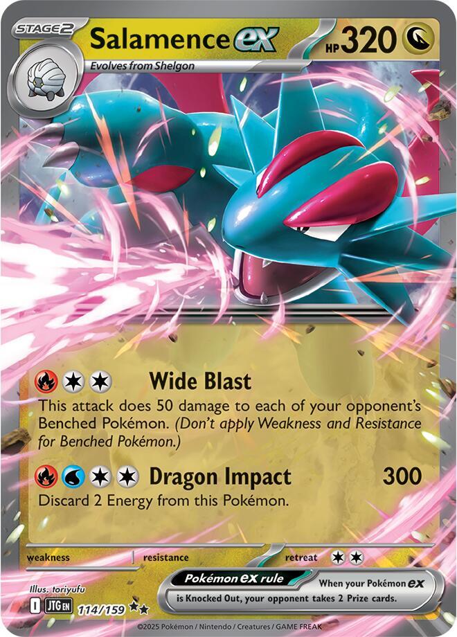 Salamence ex - 114/159 card image