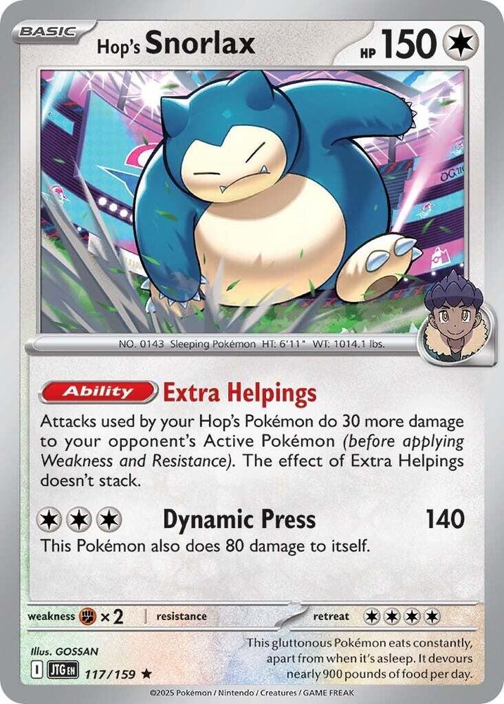 Hop's Snorlax card image