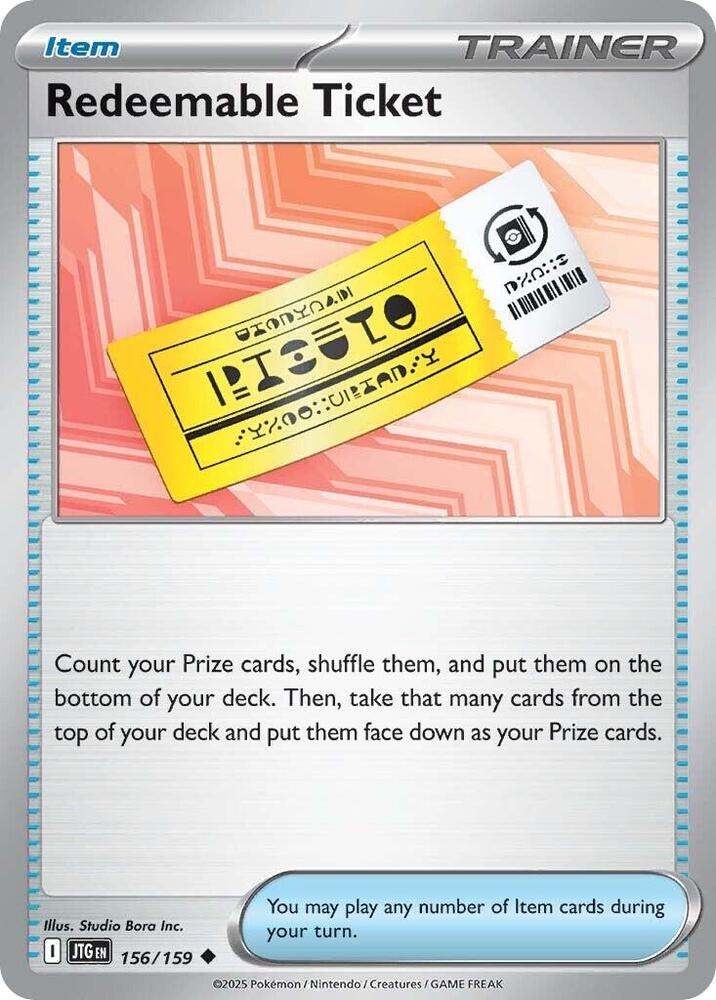 Redeemable Ticket card image