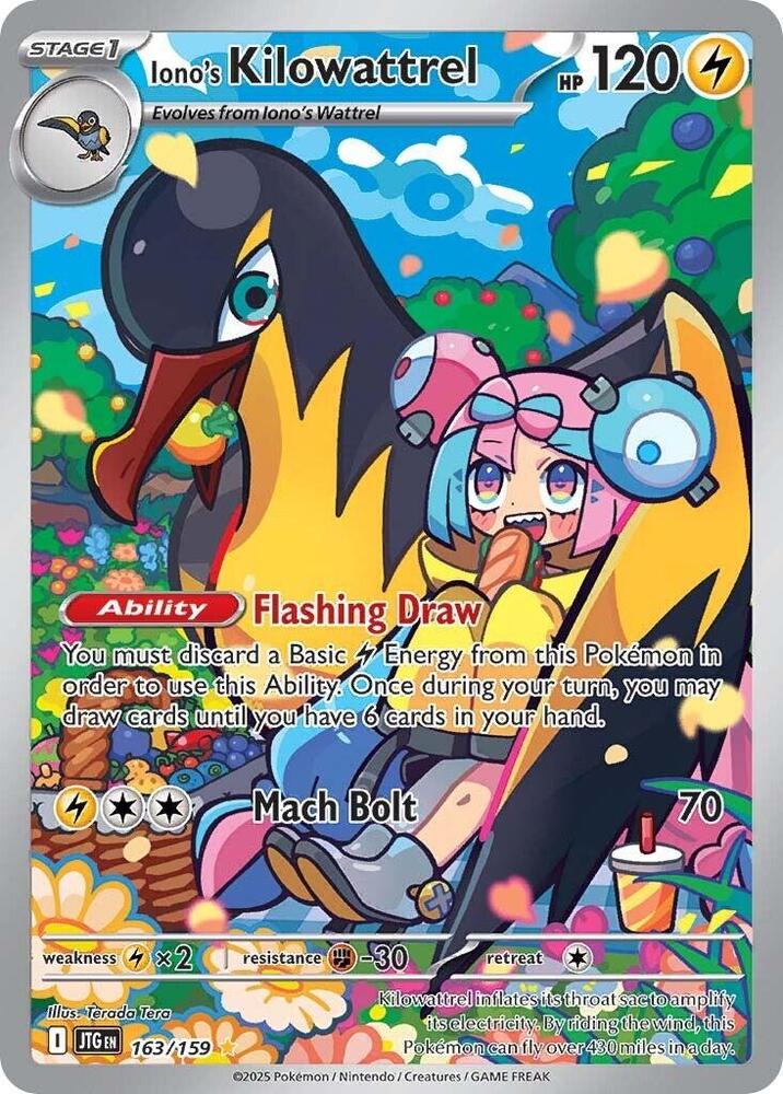 Iono's Kilowattrel - 163/159 card image