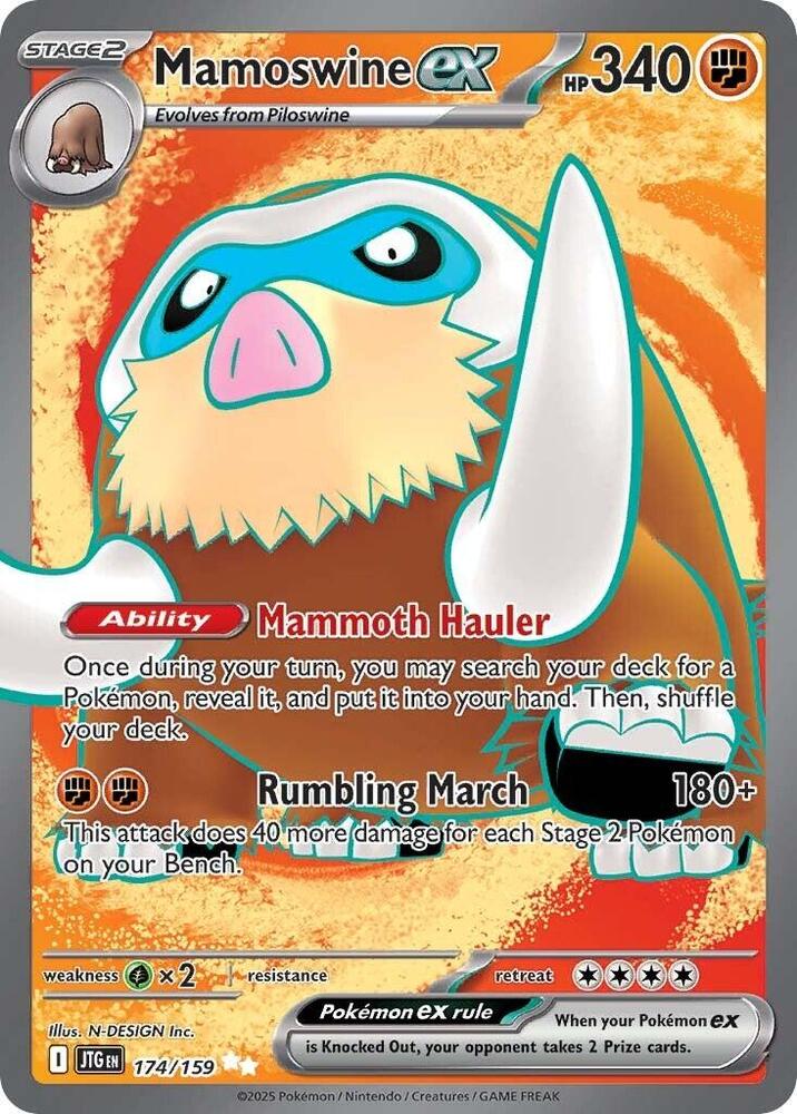 Mamoswine ex - 174/159 card image