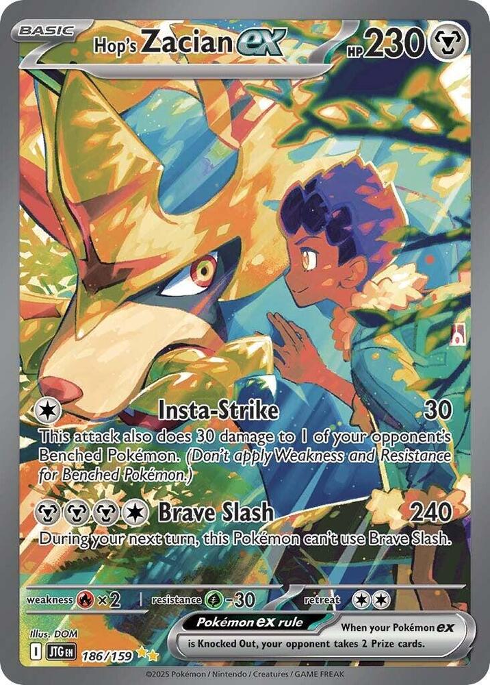 Hop's Zacian ex - 186/159 card image