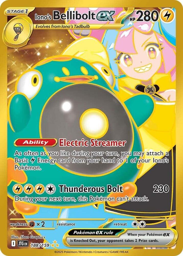 Iono's Bellibolt ex - 188/159 card image