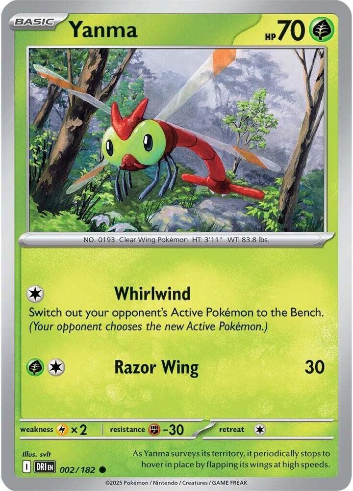 Yanma - 002/182 card image