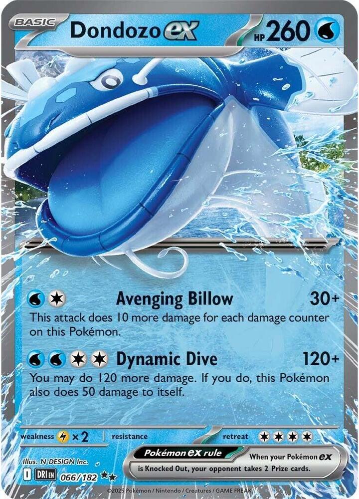 Dondozo ex - 066/182 card image