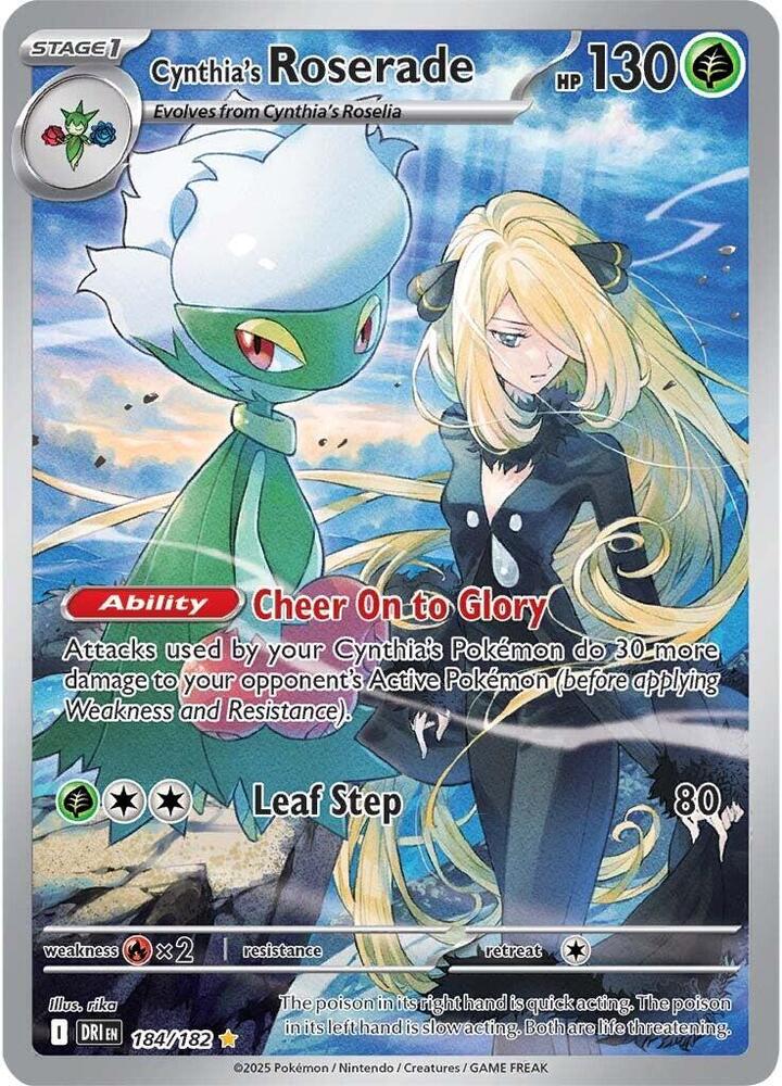 Cynthia's Roserade - 184/182 card image