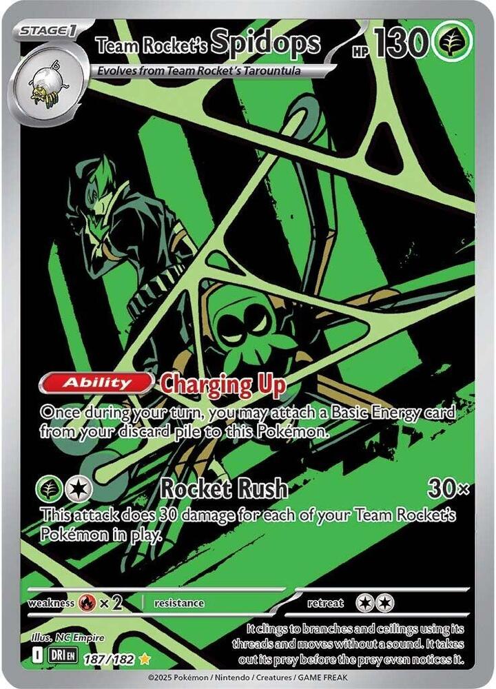 Team Rocket's Spidops - 187/182 card image