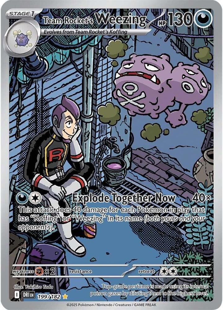 Team Rocket's Weezing - 199/182 card image