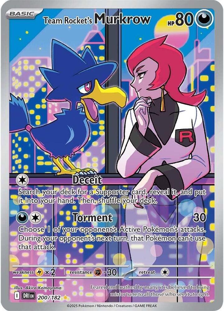 Team Rocket's Murkrow - 200/182 card image