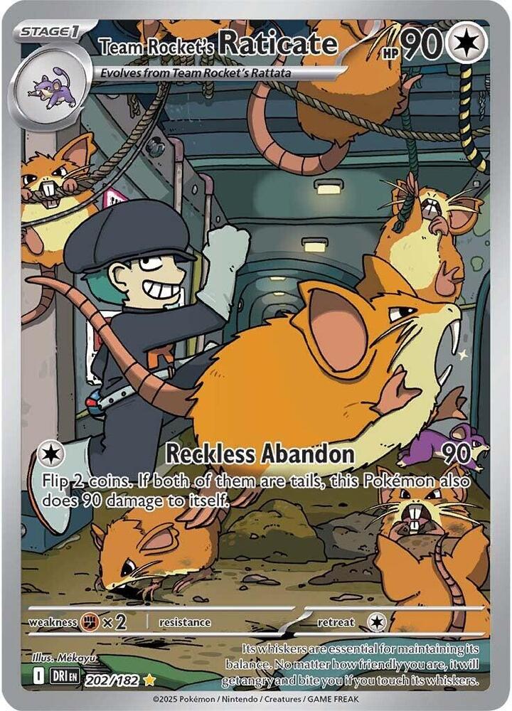 Team Rocket's Raticate - 202/182 card image