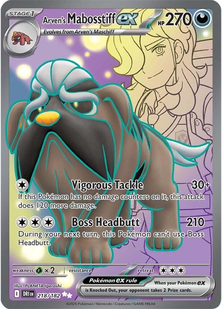 Arven's Mabosstiff ex - 218/182 card image
