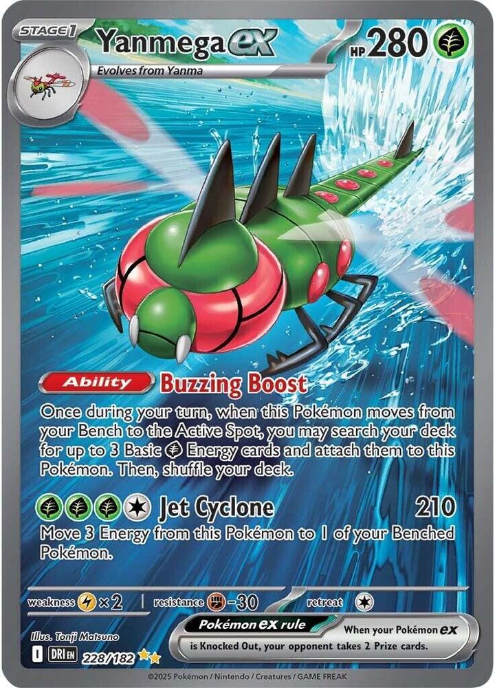 Yanmega ex - 228/182 card image