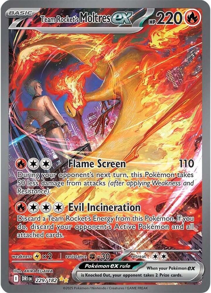 Team Rocket's Moltres ex - 229/182 card image