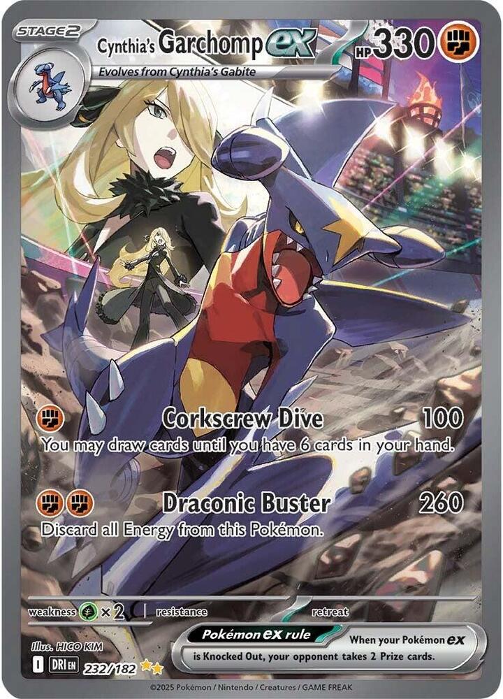 Cynthia's Garchomp ex - 232/182 card image