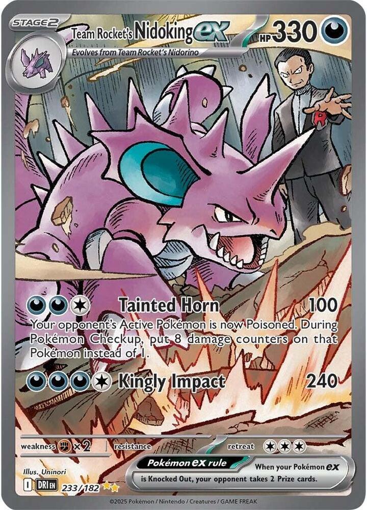 Team Rocket's Nidoking ex - 233/182 card image