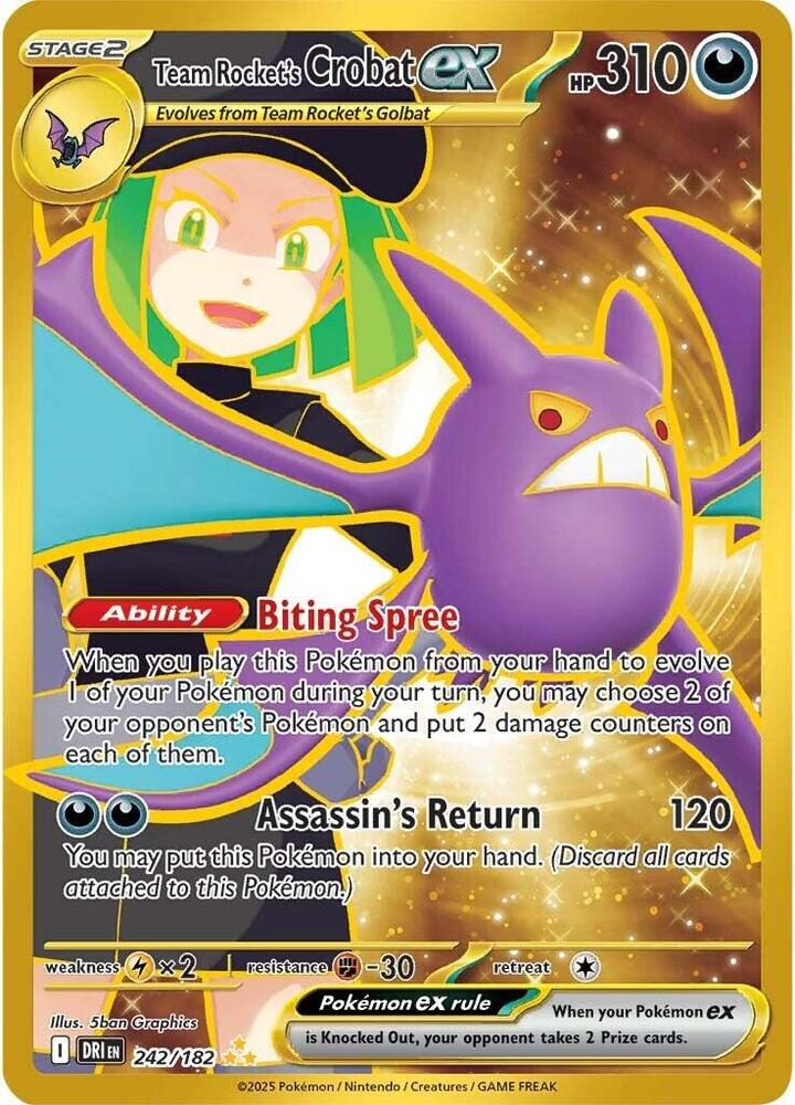 Team Rocket's Crobat ex - 242/182 card image