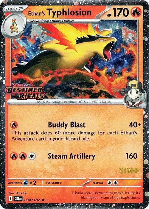 Ethan's Typhlosion (Prerelease) [Staff] card image