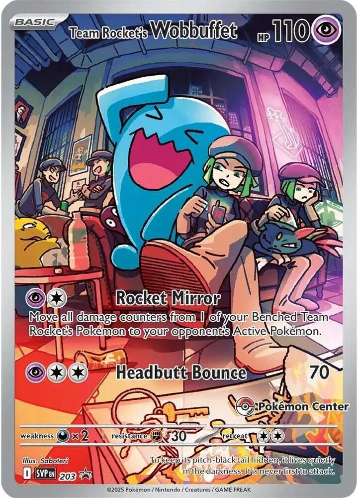 Team Rocket's Wobbuffet (Pokemon Center Exclusive) card image
