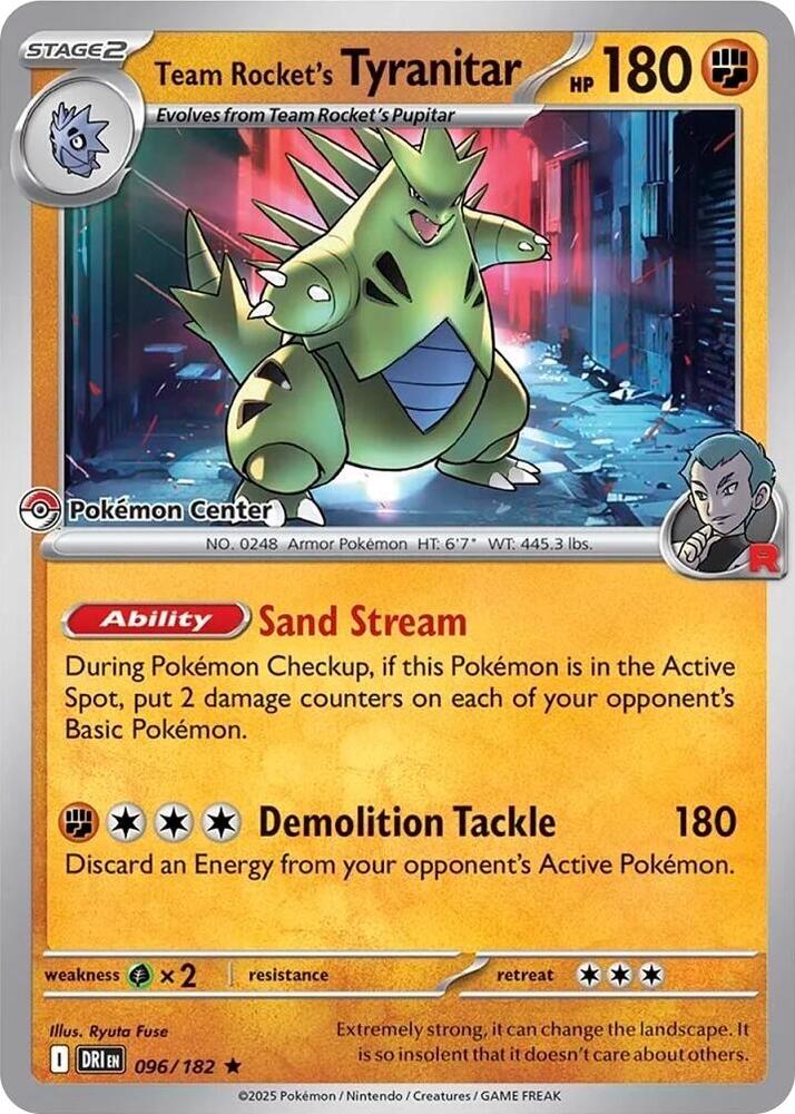 Team Rocket's Tyranitar (Pokemon Center Exclusive) card image
