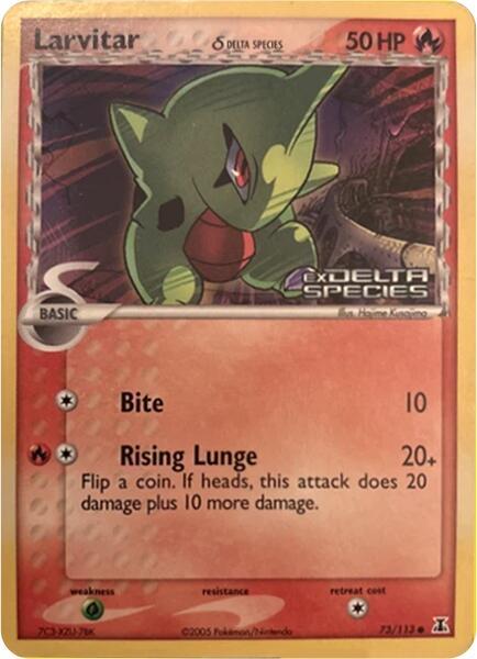 Larvitar (Delta Species Stamp) card image