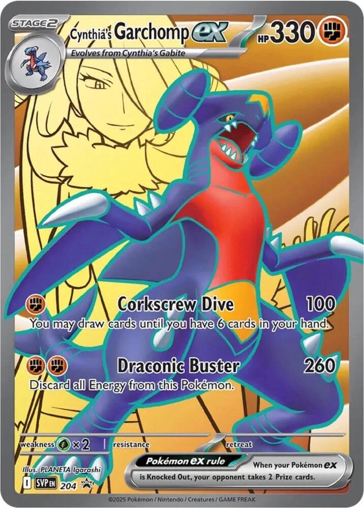Cynthia's Garchomp ex card image
