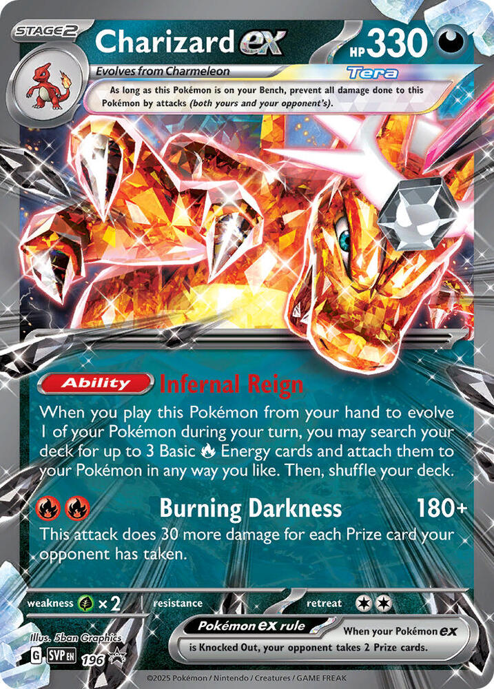 Charizard ex -196 card image
