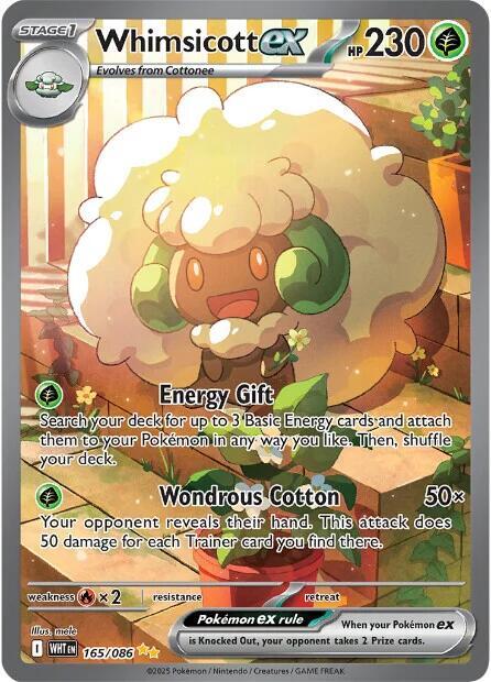 Whimsicott ex - 165/086 card image