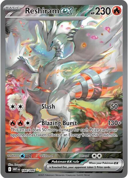 Reshiram ex - 166/086 card image
