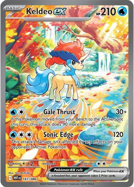 Keldeo ex - 167/086 card image