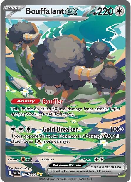 Bouffalant ex - 170/086 card image