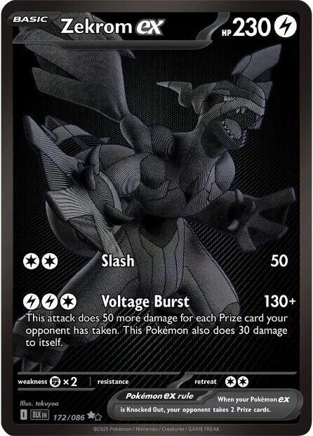 Zekrom ex - 172/086 card image