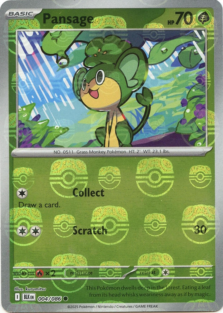 Pansage (Master Ball Pattern) card image